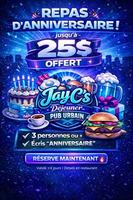Image promotion Jay C's Déjeuners et Pub Urbain