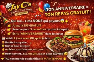 Image promotion Jay C's Déjeuners et Pub Urbain