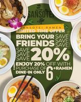 Image promotion Sansotei Ramen Mont-Royal