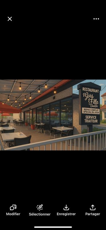 Restaurant 1 gars 1 fille Chez Vic photo 1