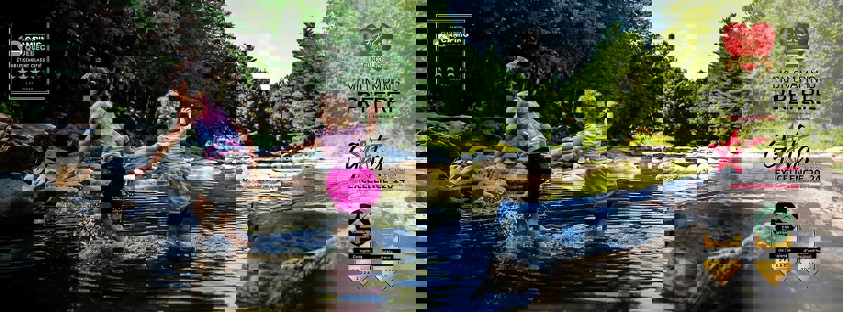 Camping Du Pont Couvert | Cabine, Yourte, Terrains Au bord de l'eau, Tyrolienne, Piscine & Jeux d'eau en Estrie photo 1