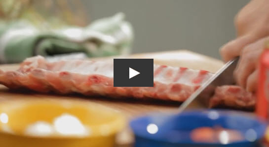 Côtes levées sur le BBQ