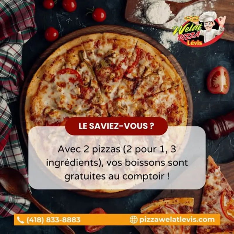 Image promotion Pizza Welat 2 Pour 1