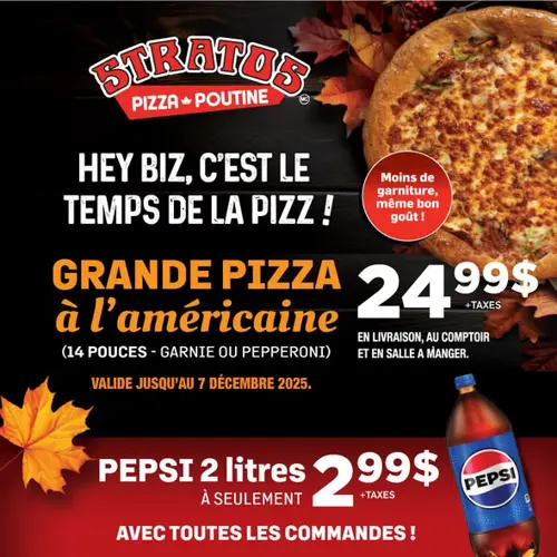 Image promotion Stratos Pizzeria