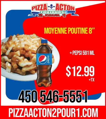Image promotion Pizza Acton 2 pour 1 Inc