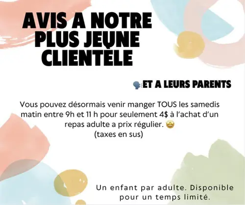 Image promotion Restaurant Auger