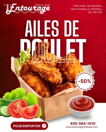 Image promotion Entourage Resto Bar