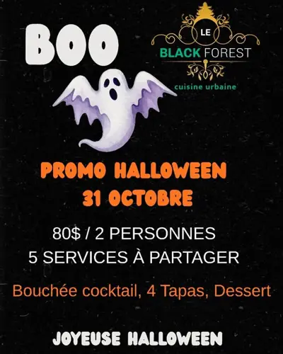 Image promotion Le Black Forest- cuisine urbaine Laval