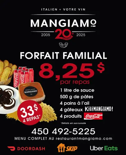 Image promotion Restaurant Mangiamo Terrebonne