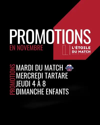 Image promotion L'Étoile Du Match - Resto-Sportif