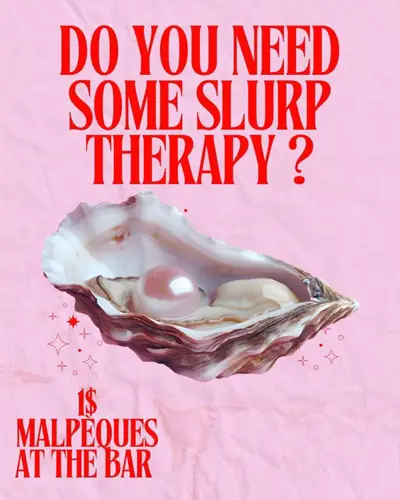 Image promotion Restaurant oyster bar Montreal MAESTRO SVP