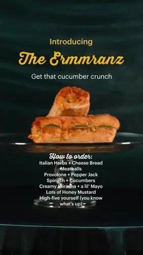 Image promotion Subway