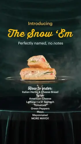 Image promotion Subway