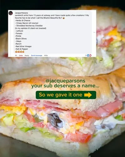 Image promotion Subway