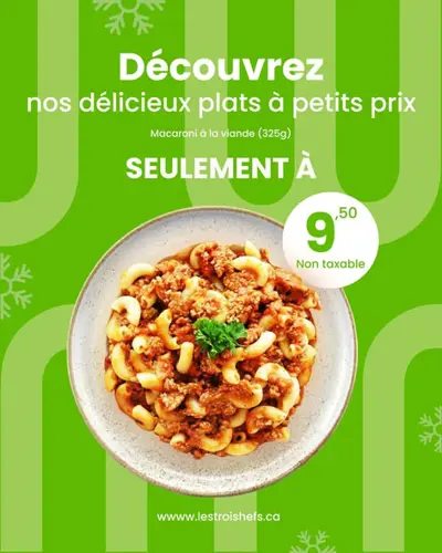 Image promotion Les Trois Chefs - Brossard