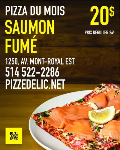 Image promotion Pizzédélic Mont-Royal