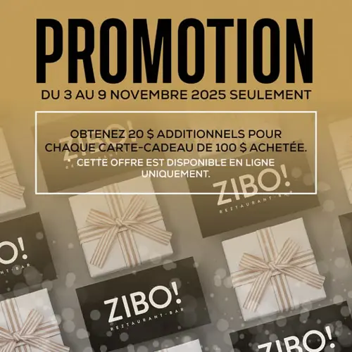 Image promotion Restaurant ZIBO! Griffintown