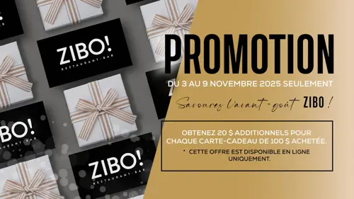 Image promotion Restaurant ZIBO! Brossard