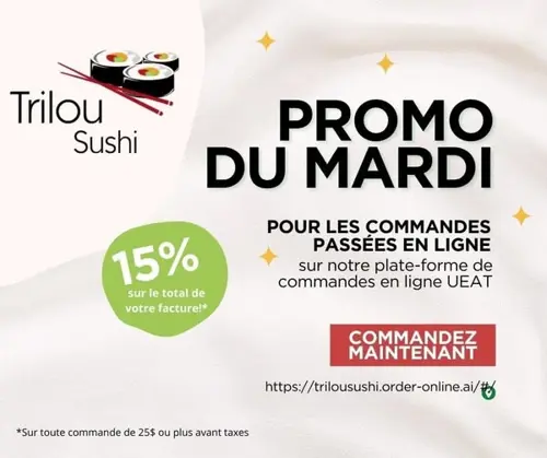 Image promotion Trilou Sushi