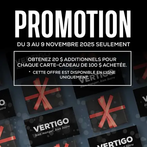 Image promotion Restaurant Vertigo Laval