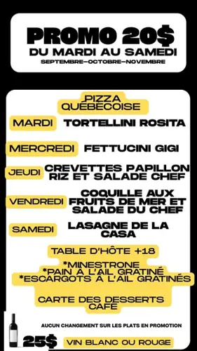 Image promotion Restaurant La Casa Du Spaghetti