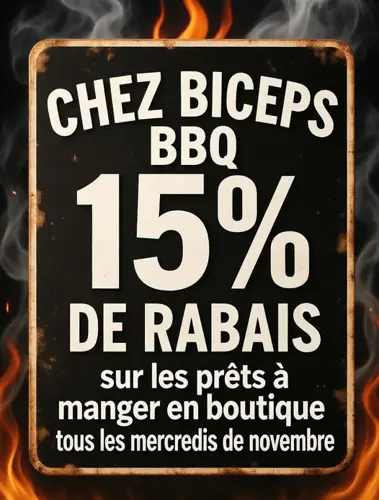 Image promotion Chez Biceps BBQ