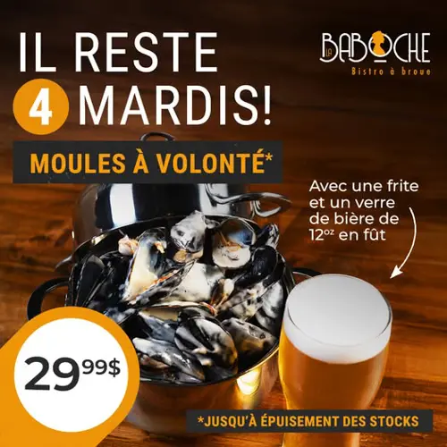 Image promotion La Baboche - Bistro à broue