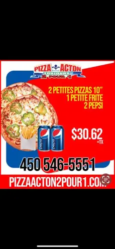 Image promotion Pizza Acton 2 pour 1 Inc
