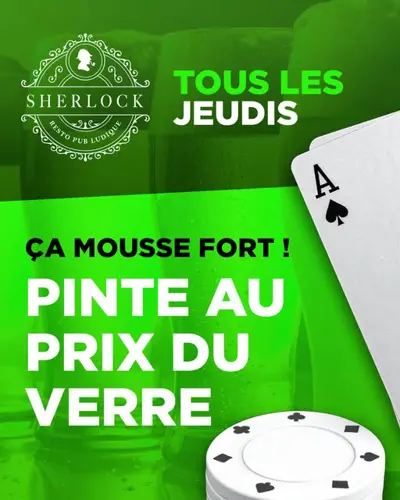 Image promotion Sherlock Resto Pub Ludique