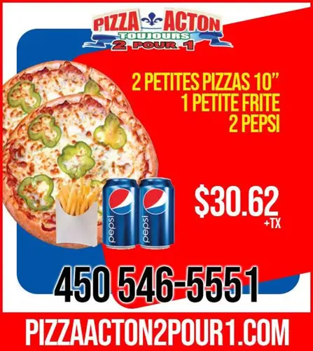 Image promotion Pizza Acton 2 pour 1 Inc