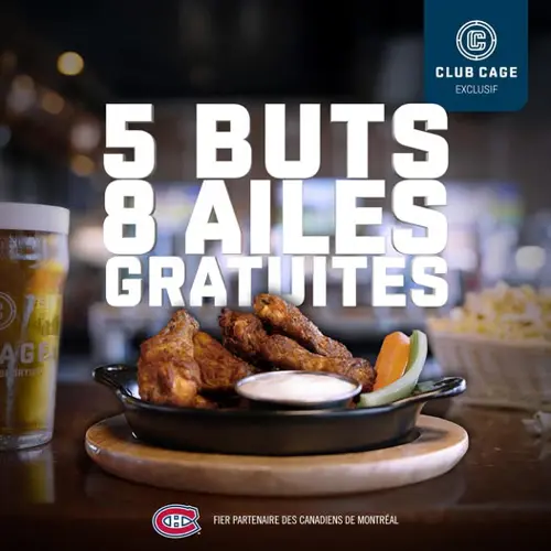 Image promotion La Cage - Brasserie sportive