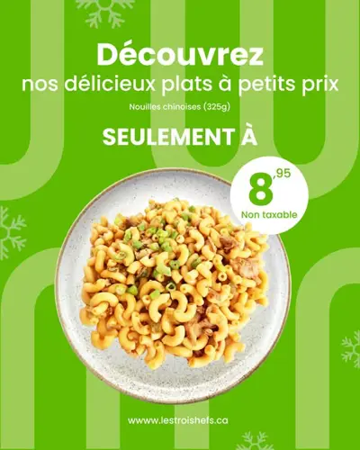 Image promotion Les Trois Chefs - Brossard