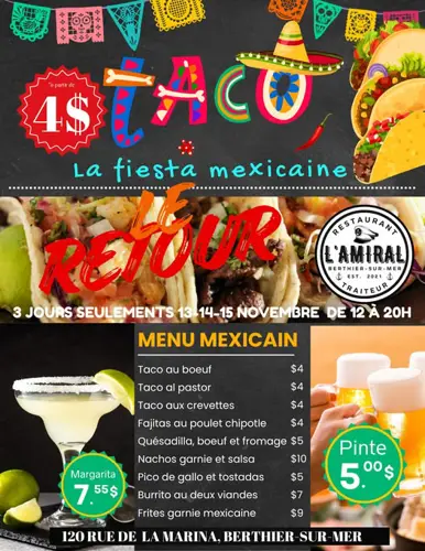 Image promotion Restaurant L'Amiral