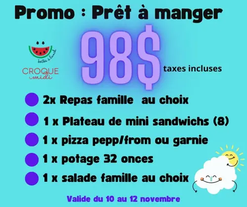 Image promotion Croque Midi Boîtes à Lunch