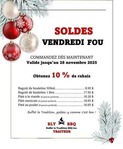 Image promotion Buffet La Tradition BBQ inc.