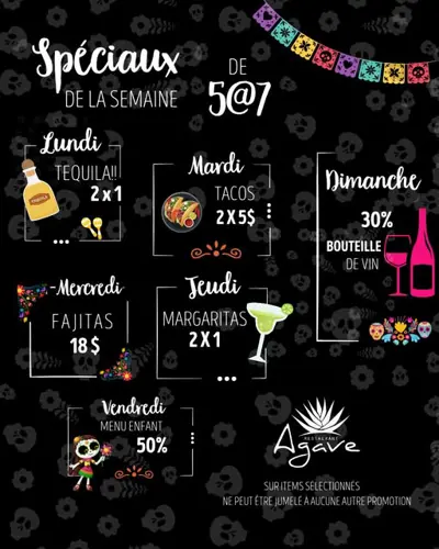 Image promotion Restaurant Agave - Saint-Jean-sur-Richelieu