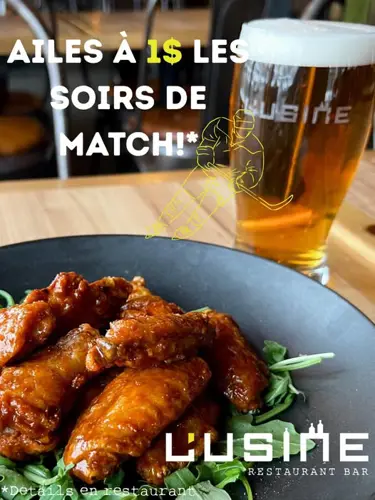 Image promotion L'Usine Restaurant Bar St-Jérôme