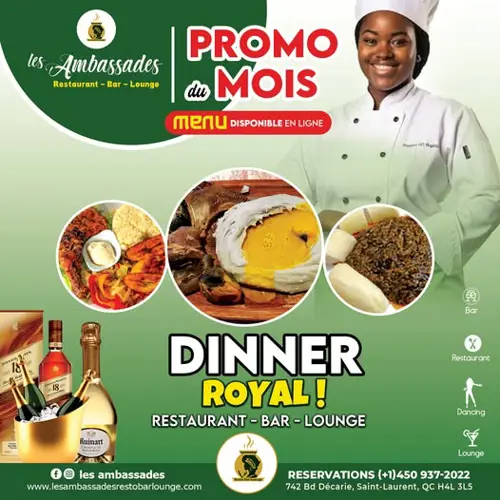 Image promotion Les Ambassades - Resto Bar Lounge Cote-Vertu