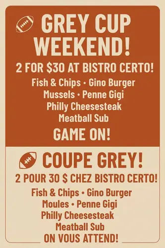 Image promotion Bistro Certo