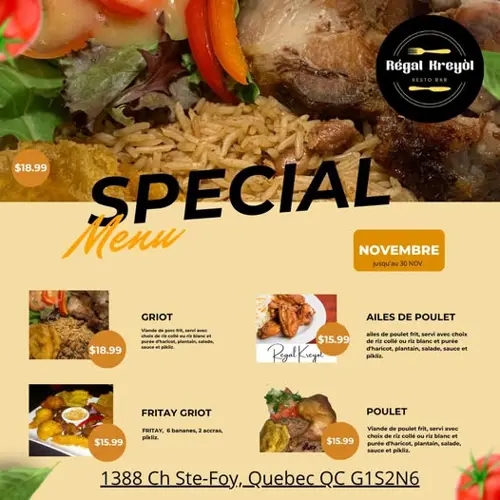 Image promotion Regal Kreyol Resto