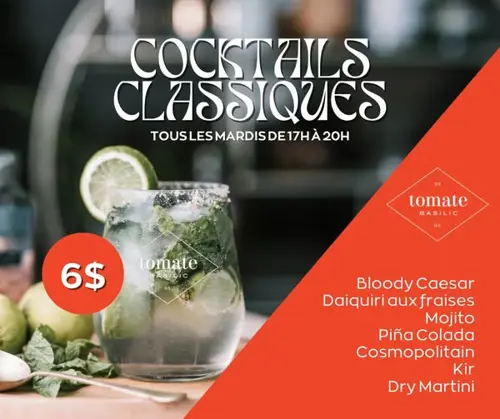 Image promotion Tomate Basilic Pointe aux Trembles