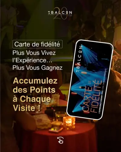 Image promotion Le Balcon cabaret chic