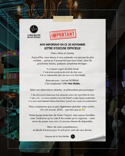 Image promotion La Voie Maltée - Brasserie Artisanale (Jonquière)