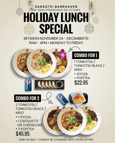 Image promotion Sansotei Ramen Sainte-Catherine