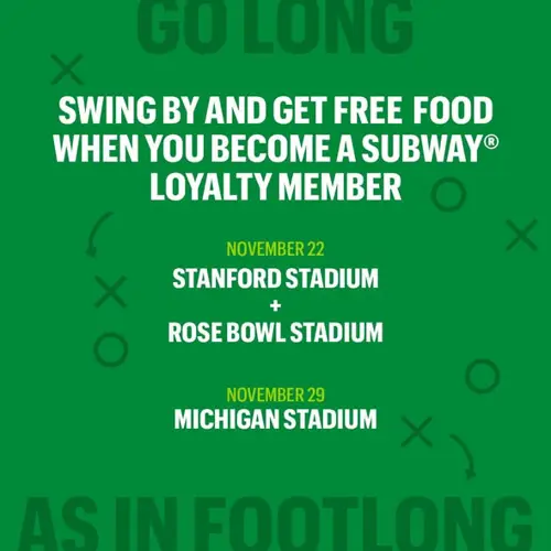 Image promotion Restaurant Subway