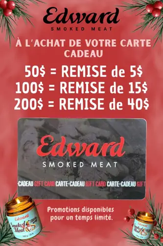 Image promotion Edward Smoked Meat Trois-Rivières