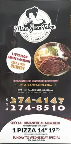 Image promotion Pizzeria Miss Jean-Talon Souvlaki