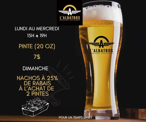 Image promotion L'Albatros - Brasserie Artisanale