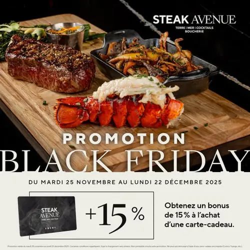 Image promotion Steak Avenue - Vieux Québec