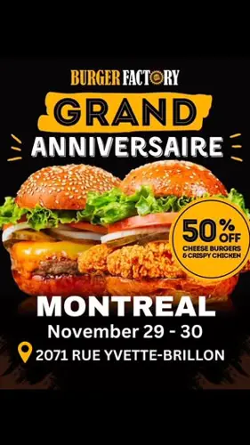 Image promotion Burger Factory